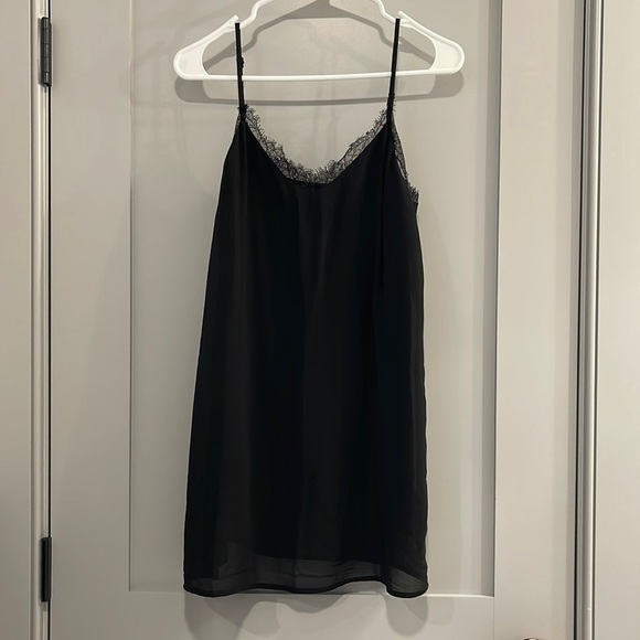 Lulus A Little More Love Black Lace Slip Dress XS - Picture 4 of 7